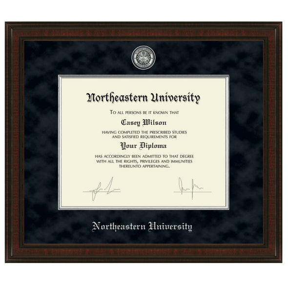 Northeastern Diploma Frame - Excelsior Shot #1