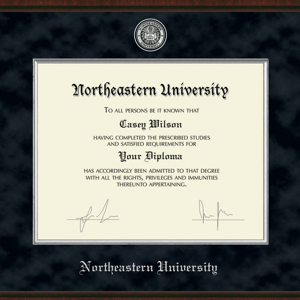Northeastern Diploma Frame - Excelsior Shot #2