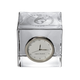 Northeastern Glass Desk Clock by Simon Pearce Shot #1