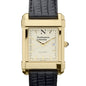 Northeastern Men's Gold Quad with Leather Strap Shot #1