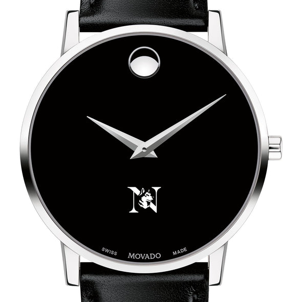 Northeastern Men&#39;s Movado Museum with Leather Strap Shot #1