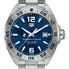 Northeastern Men&#39;s TAG Heuer Formula 1 with Blue Dial Shot #1