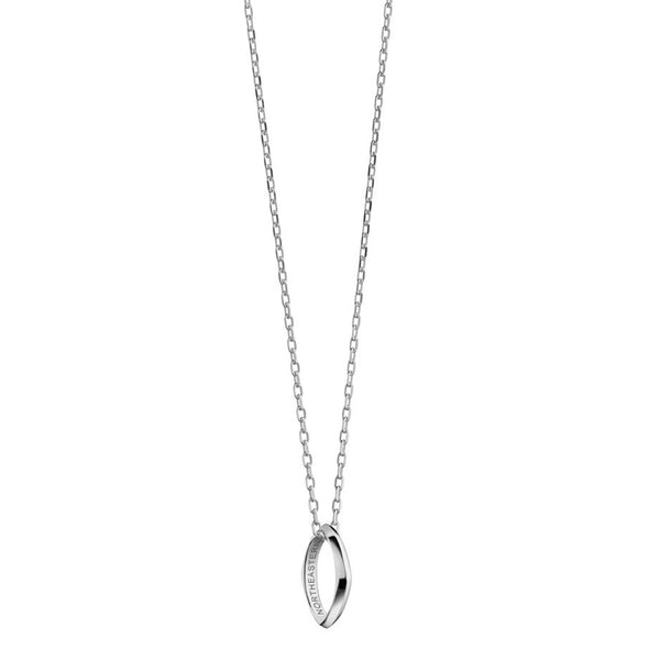 Northeastern Monica Rich Kosann Poesy Ring Necklace in Silver Shot #2