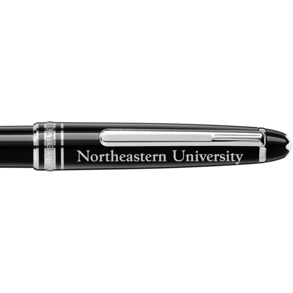 Northeastern Montblanc Meisterstück Classique Ballpoint Pen in Platinum Shot #2