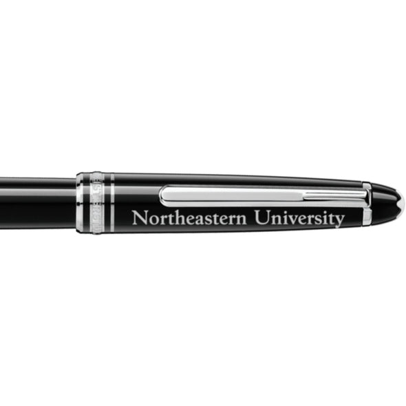 Northeastern Montblanc Meisterstück Classique Rollerball Pen in Platinum Shot #2