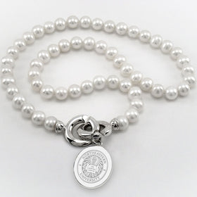 Northeastern Pearl Necklace with Sterling Silver Charm Shot #1