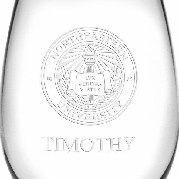 Northeastern Stemless Wine Glasses Made in the USA - Set of 2 Shot #3
