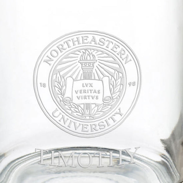 Northeastern University 13 oz Glass Coffee Mug Shot #3