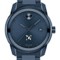 Northeastern University Men's Movado BOLD Blue Ion with Date Window Shot #1