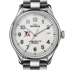 Northeastern University Shinola Watch, The Vinton 38 mm Alabaster Dial at M.LaHart & Co. Shot #1