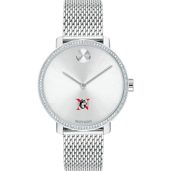 Northeastern Women's Movado Bold with Crystal Bezel & Mesh Bracelet Shot #2