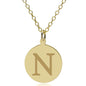 Northwestern 14K Gold Pendant & Chain Shot #1