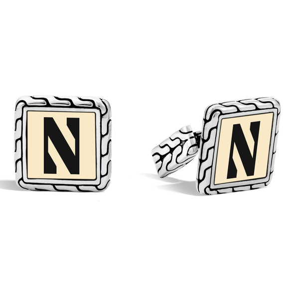 Northwestern Cufflinks by John Hardy with 18K Gold Shot #2