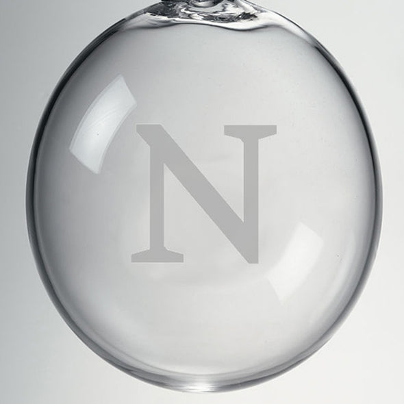 Northwestern Glass Ornament by Simon Pearce Shot #2