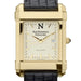 Northwestern Men's Gold Quad with Leather Strap