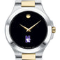 Northwestern Men's Movado Collection Two-Tone Watch with Black Dial Shot #1