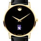 Northwestern Men's Movado Gold Museum Classic Leather Shot #1