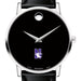Northwestern Men's Movado Museum with Leather Strap