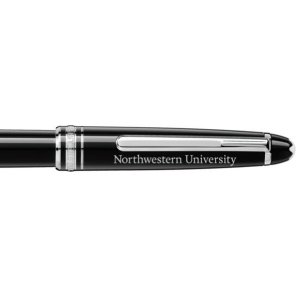 Northwestern Montblanc Meisterstück Classique Rollerball Pen in Platinum Shot #2
