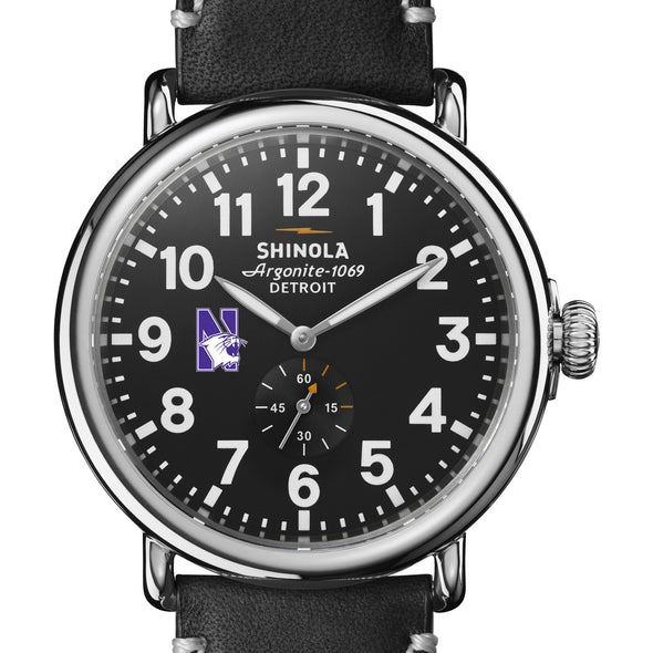 Northwestern Shinola Watch, The Runwell 47 mm Black Dial Shot #1