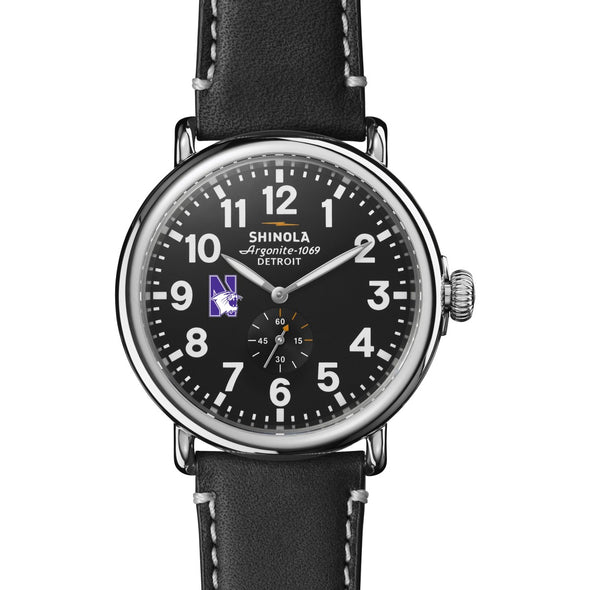 Northwestern Shinola Watch, The Runwell 47 mm Black Dial Shot #2