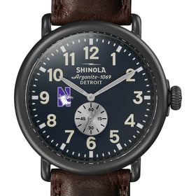 Northwestern Shinola Watch, The Runwell 47mm Midnight Blue Dial Shot #1