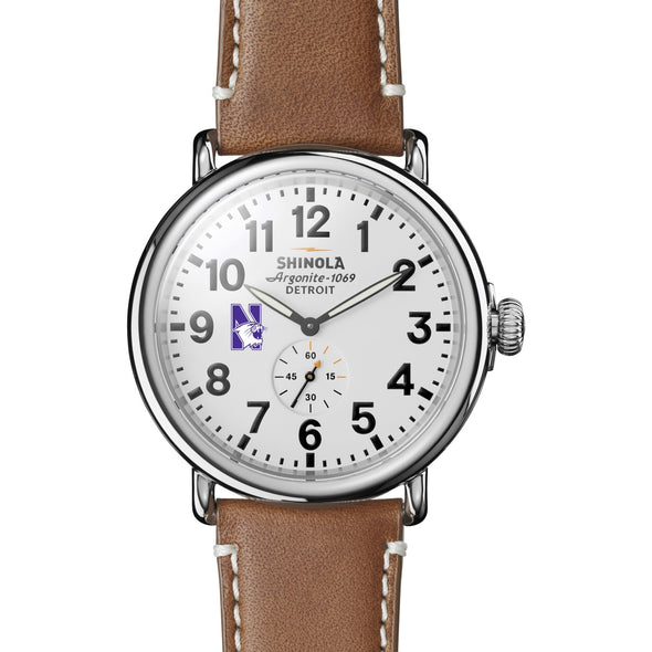 Northwestern Shinola Watch, The Runwell 47mm White Dial Shot #2