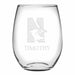 Northwestern Stemless Wine Glasses Made in the USA - Set of 2