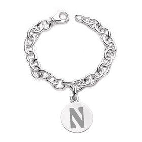 Northwestern Sterling Silver Charm Bracelet Shot #1