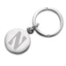 Northwestern Sterling Silver Insignia Key Ring