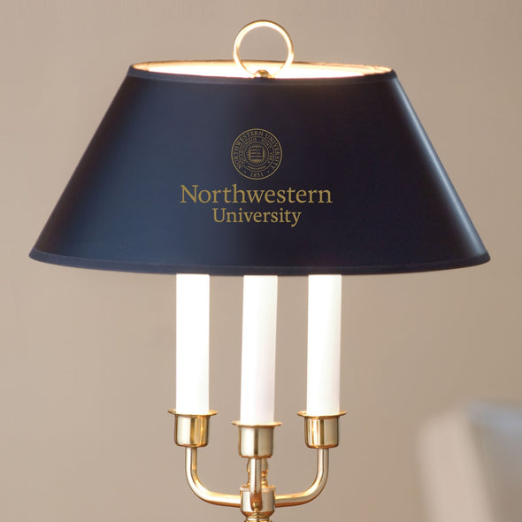 Northwestern University Lamp in Brass &amp; Marble Shot #2