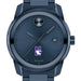 Northwestern University Men's Movado BOLD Blue Ion with Date Window