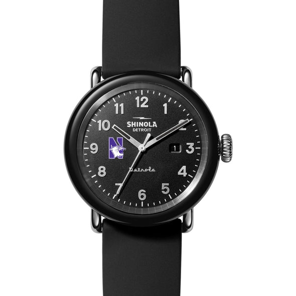 Northwestern University Shinola Watch, The Detrola 43mm Black Dial at M.LaHart &amp; Co. Shot #2