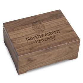 Northwestern University Solid Walnut Desk Box Shot #1