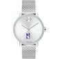 Northwestern Women's Movado Bold with Crystal Bezel & Mesh Bracelet Shot #2