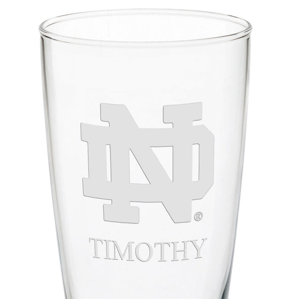 Notre Dame 20oz Pilsner Glasses - Set of 2 Shot #3