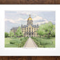 Notre Dame Campus Print- Limited Edition, Large Shot #2