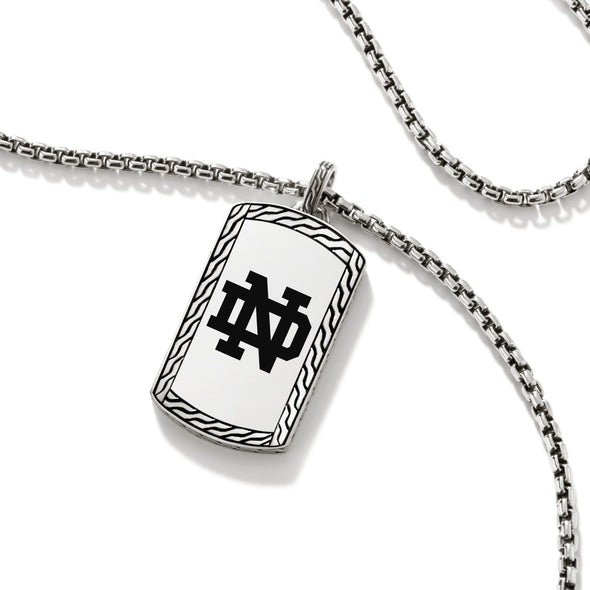 Notre Dame Dog Tag by John Hardy with Box Chain Shot #3