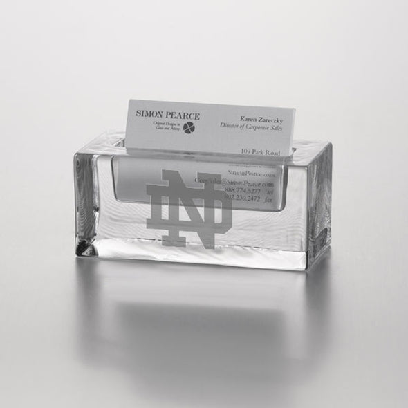 Notre Dame Glass Business Cardholder by Simon Pearce Shot #1