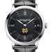 Notre Dame Men's Baume et Mercier 40mm Classima Quartz Watch with Black Dial & Black Leather Strap