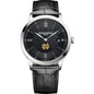 Notre Dame Men's Baume et Mercier 40mm Classima Quartz Watch with Black Dial & Black Leather Strap Shot #2