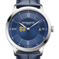 Notre Dame Men's Baume et Mercier 40mm Classima Quartz Watch with Blue Dial & Dark Blue Leather Strap Shot #1