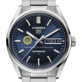 Notre Dame Men's TAG Heuer Carrera Day-Date with Blue Dial Shot #1
