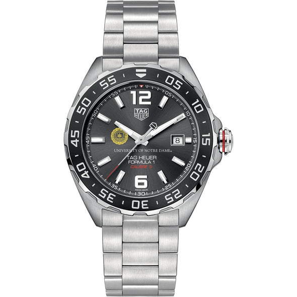 Notre Dame Men's TAG Heuer Formula 1 Automatic with Anthracite Dial & Bezel Shot #2