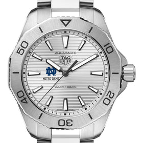 Notre Dame Men&#39;s TAG Heuer Steel Aquaracer with Silver Dial Shot #1