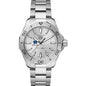 Notre Dame Men's TAG Heuer Steel Aquaracer with Silver Dial Shot #2