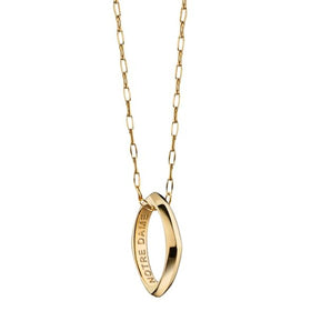 Notre Dame Monica Rich Kosann Poesy Ring Necklace in Gold Shot #1