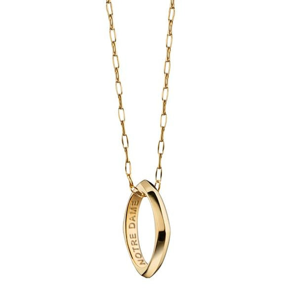 Notre Dame Monica Rich Kosann Poesy Ring Necklace in Gold Shot #1