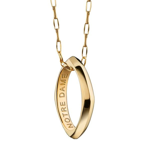 Notre Dame Monica Rich Kosann Poesy Ring Necklace in Gold Shot #2