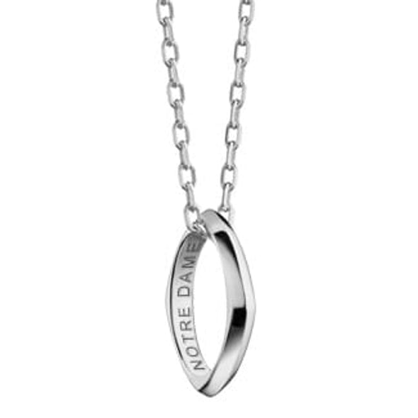 Notre Dame Monica Rich Kosann Poesy Ring Necklace in Silver Shot #2